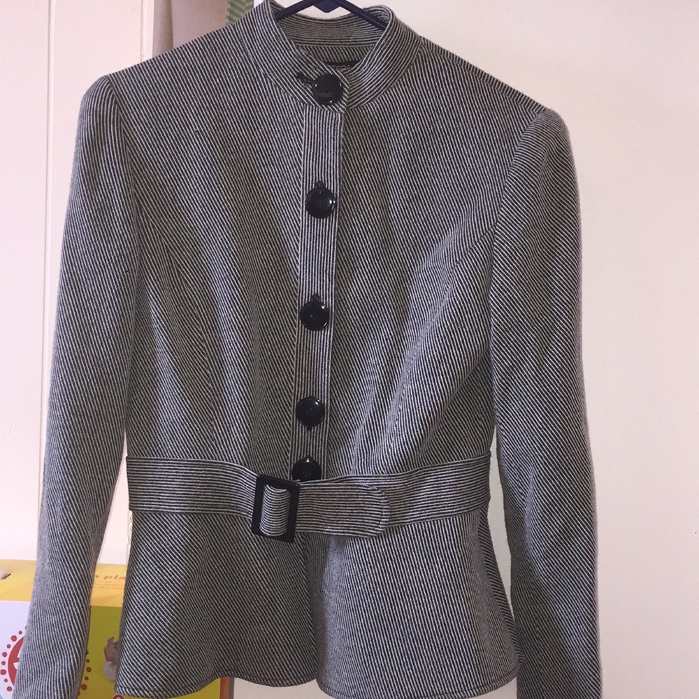 Etcetera wool striped jacket